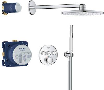Grohe Precision SmartControl inbouw regendoucheset rond chroom