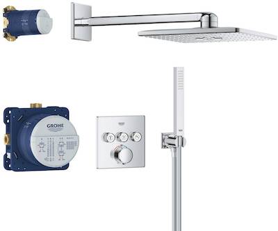 Grohe Precision SmartControl inbouw regendoucheset SmartActive 310 Cube chroom