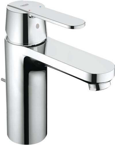 Grohe QuickFix Get middelhoge wastafelkraan met trekwaste chroom