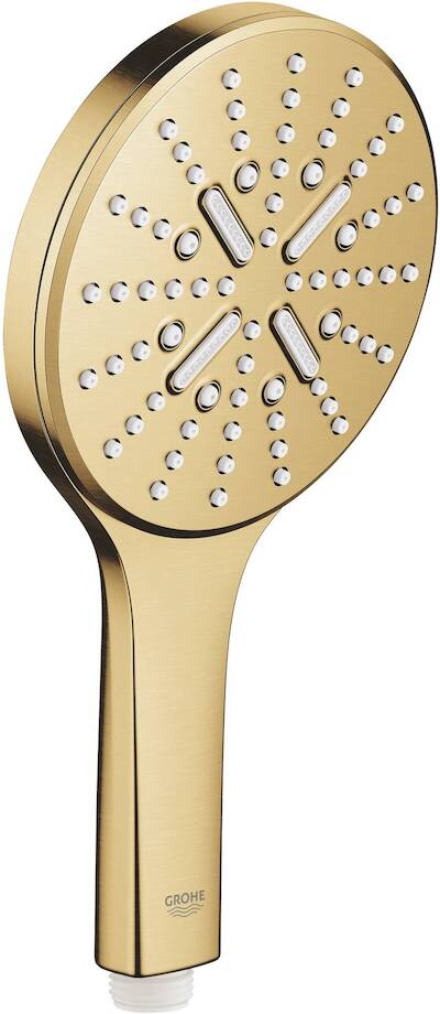 Grohe Rainshower Smartactive 130 handdouche met 3 straalsoorten 13×5,6×24,2cm cool sunrise geborsteld