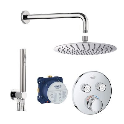 Grohe SmartControl Inbouw Doucheset Rond Met Hoofddouche 20cm En Handdouche Compleet