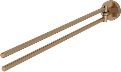 Haceka Kosmos Dubbele Handdoekhouder 5,3×40,7×5,3 cm Geborsteld Koper