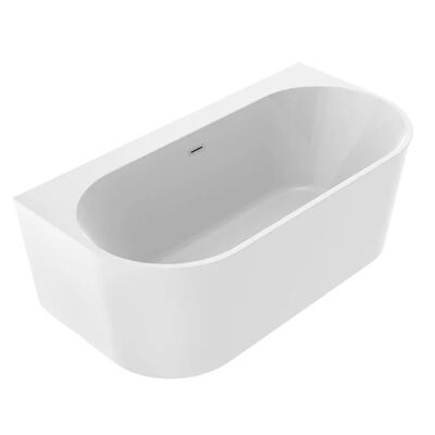 Half Vrijstaand Ligbad Allibert Ondina 170 x 87 x 60 cm Mat Wit