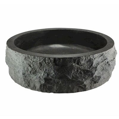Hamerslag Opzetwastafel Wiesbaden Hardsteen Rond 40×12 cm
