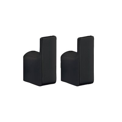 Handdoekhaak 2PCS Sapho Pirenei 2×5.3 cm Mat Zwart