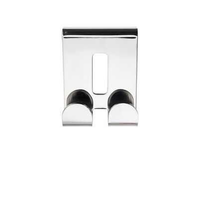 Handdoekhaak Dubbel Haceka Selection 50×65 mm RVS Glanzend Chroom