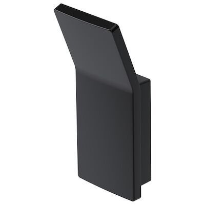 Handdoekhaak Haceka Aline Black 3,6×8,7 cm Aluminium Mat Zwart