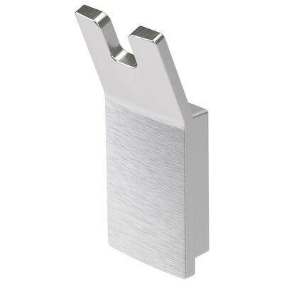 Handdoekhaak Haceka Aline Dubbel Geborsteld Aluminium