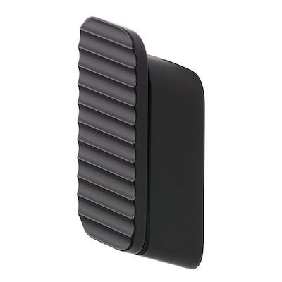 Handdoekhaak Medium Met Horizontaal Strepenpatroon Geesa Shift Zwart