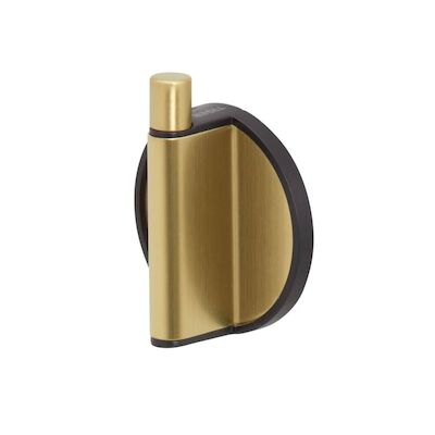 Handdoekhaak Tiger Tune Zwart met Geborsteld Messing