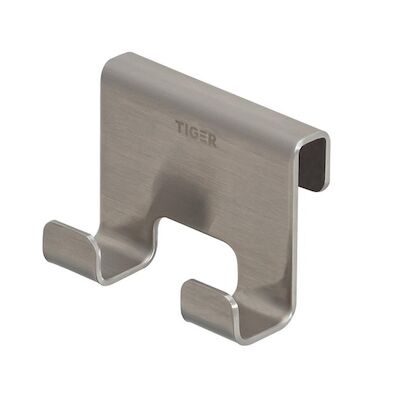 Handdoekhaak Voor Douchecabine Tiger Caddy 6-8 mm RVS Geborsteld