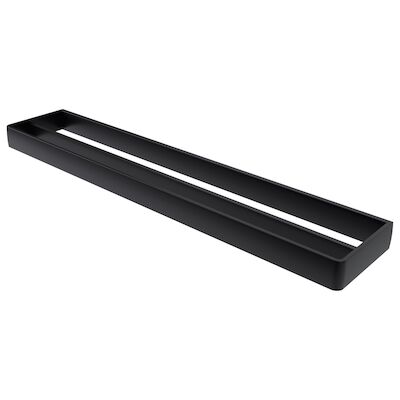 Handdoekhouder Dubbel Haceka Aline Black 60,8×3,5 cm Aluminium Mat Zwart