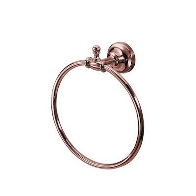 Handdoekhouder Sapho Perla Rond 18×22.3 cm Rose Goud