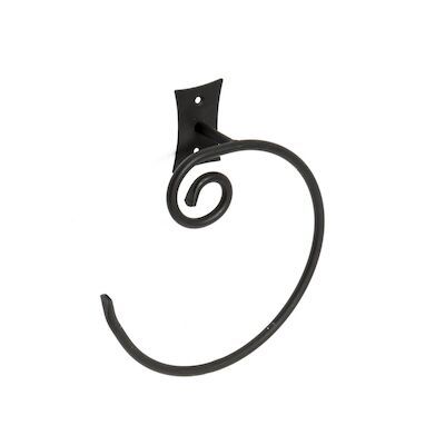 Handdoekhouder Sapho Rebecca Rond 19×21.8 cm Zwart