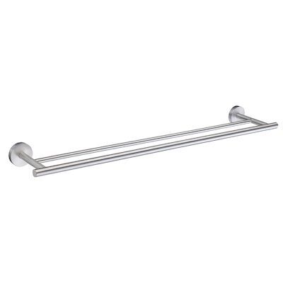 Handdoekhouder Smedbo Home Dubbel 64,8x12x4,8 Chroom Geborsteld