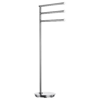 Handdoekhouder Smedbo Outline Lite Vrijstaand Rond 17,5×17,5×78 RVS Gepolijst