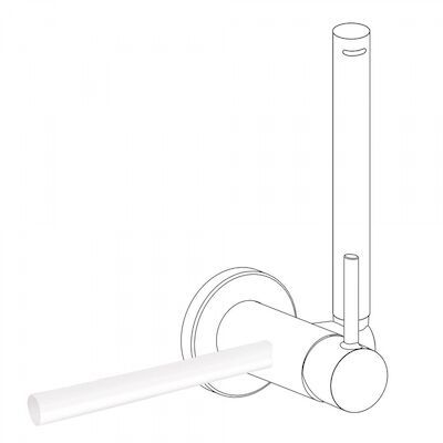 Handdoekhouder t.b.v. bidetmengkraan Tres Study Exclusive Mat Wit