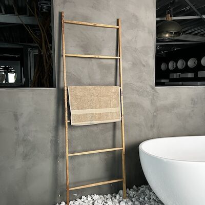 Handdoekladder Best Design Acanto 170×55 cm Staand Acacia Hout