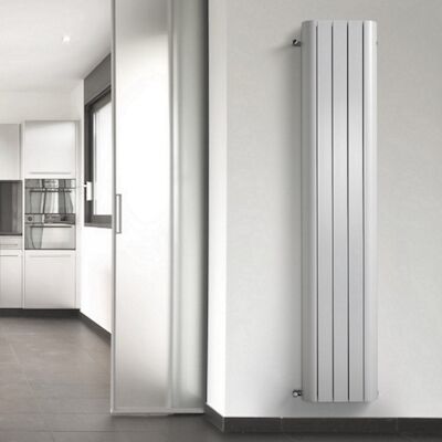 Handdoekradiator Alu Smooth Wit 210cm Hoog (In 7 Verschillende Maten)