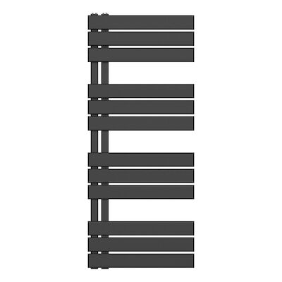 Handdoekradiator BWS Boss Links aansluiting 681W 120×50 cm Zwart