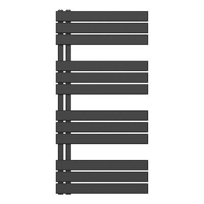 Handdoekradiator BWS Boss Links aansluiting 681W 120×60 cm Zwart