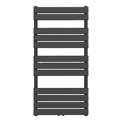 Handdoekradiator BWS Ress Middenaansluiting 681W 120×60 cm Zwart