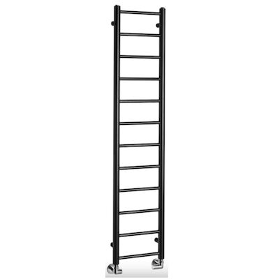 Handdoekradiator Sapho Dina Recht 30×138 cm Mat Zwart