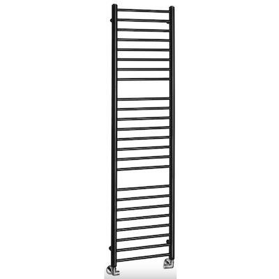 Handdoekradiator Sapho Dina Recht 40×156 cm Mat Zwart