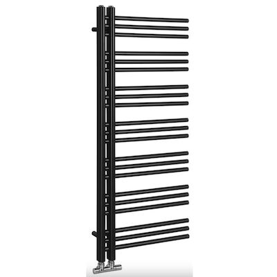 Handdoekradiator Sapho Dorlion Recht 50×120 cm Mat Zwart