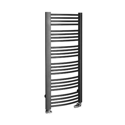 Handdoekradiator Sapho Egeon Gebogen 59.5×123.8 cm Antraciet