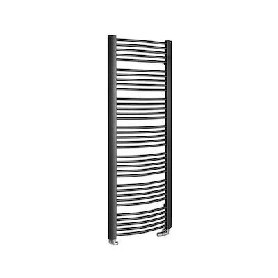 Handdoekradiator Sapho Egeon Gebogen 59.5×174.2 cm Antraciet