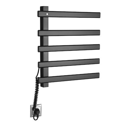 Handdoekradiator Sapho Elcor 48×52 cm 85 Watt Mat Zwart