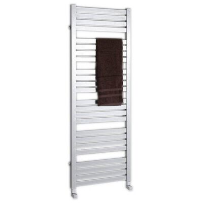 Handdoekradiator Sapho Nevel Recht 55.5×77.3 cm 324W Zilver