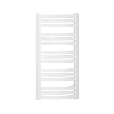 Handdoekradiator Sapho Sidi Gebogen 59.5×109.7 cm 553W Wit