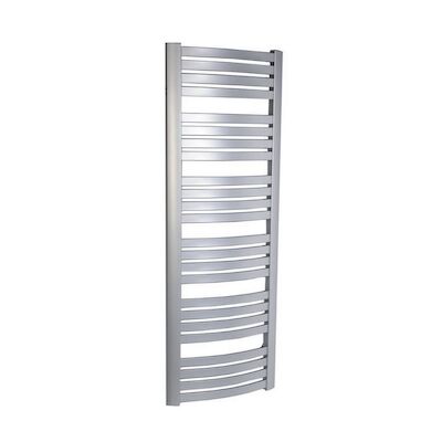 Handdoekradiator Sapho Sidi Gebogen 59.5×166.7 cm 849W Zilver
