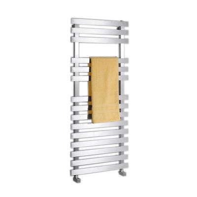 Handdoekradiator Sapho Truva Recht 50×120 cm Geborsteld RVS