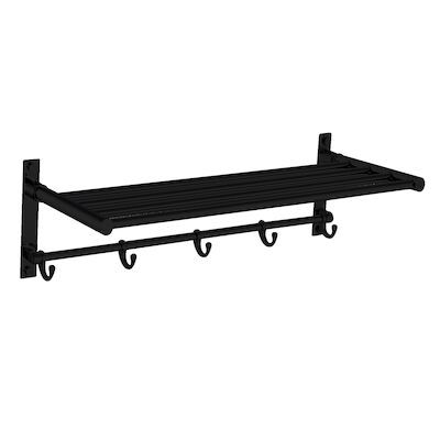 Handdoekrek Best Design Nero 60×22.5×15.5cm Clips-Black Mat Zwart