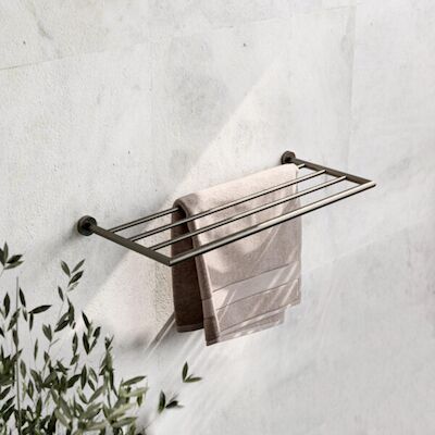 Handdoekrek Hotbath Cobber 60×24 cm Geborsteld Koper Living Colours