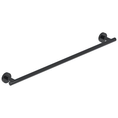 Handdoekrek IVY Enkel Wandmodel 60 cm Zwart Chroom PVD