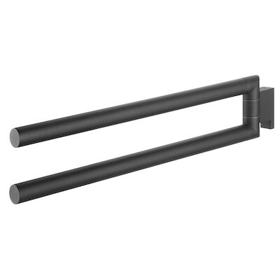 Handdoekrek Tiger Bold 2-armig Mat Zwart