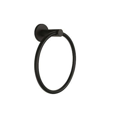 Handdoekring BWS Colorato 16 Cm Mat Zwart