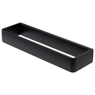 Handdoekring Haceka Aline Black 25,9×3,5 cm Aluminium Mat Zwart
