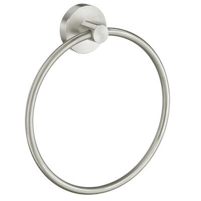Handdoekring Smedbo Home 17×3,6 cm Geborsteld Nikkel