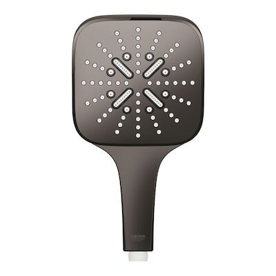 Handdouche Grohe Rainshower SmartActive 130 Cube 13cm Hard Graphite