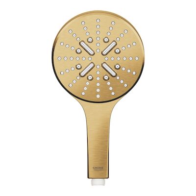 Handdouche Grohe Rainshower SmartActive 130 Rond 13cm Cool Sunrise Geborsteld (Mat Goud)