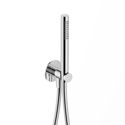 Handdouche Hotbath Ace Met Wandsteun Met Uitlaat En Doucheslang 150cm Chroom