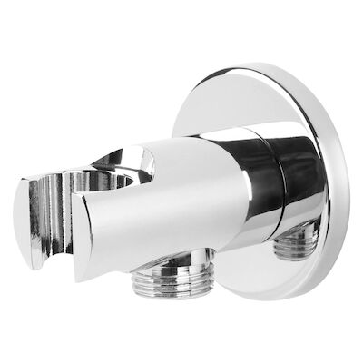 Handdouche Houder Differnz met wateruitloop Chroom