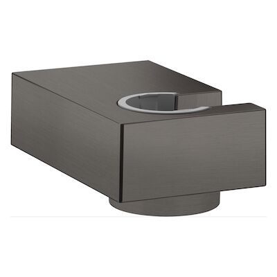 Handdouchehouder Porter E HansGrohe Wand Geborsteld Zwart Chroom