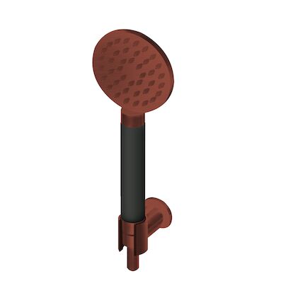 Handdoucheset Lagoo Garda met Handdouchehouder, Handdouche Rond en Doucheslang 150 cm Geborsteld Koper PVD