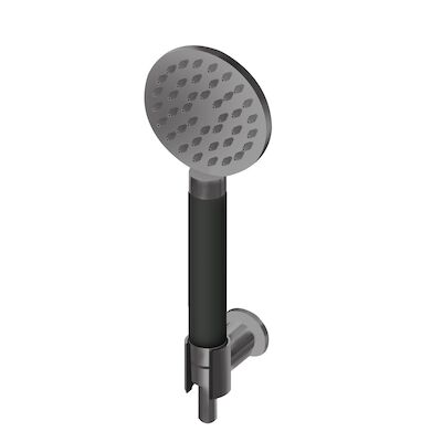 Handdoucheset Lagoo Garda met Handdouchehouder, Handdouche Rond en Doucheslang 150 cm Gunmetal PVD